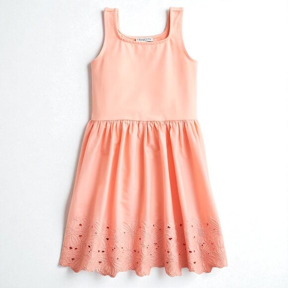 J. Crew Other - J. Crew Girls' eyelet-trim mixy dress Size 8